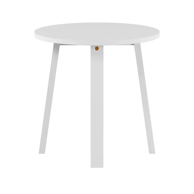 MESA LATERAL REDONDA 50 CM FESTIM - BRANCO - Foto 1