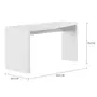 MESA DE ESCRITÓRIO TRAPEZOIDAL 1,45 M X 60 CM ESQUERDA FIND - BRANCO - Foto 2