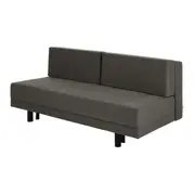 SOFÁ-CAMA 3 LUGARES CLAP - CINZA/PRETO - Foto 2