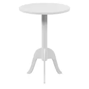 MESA LATERAL REDONDA 45 CM GUERIDON - BRANCO - Foto 1