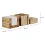 KIT ACESSÓRIOS DE MESA COM 3 PEÇAS CAFEZAL - KAFE MADEIRA - Foto 2
