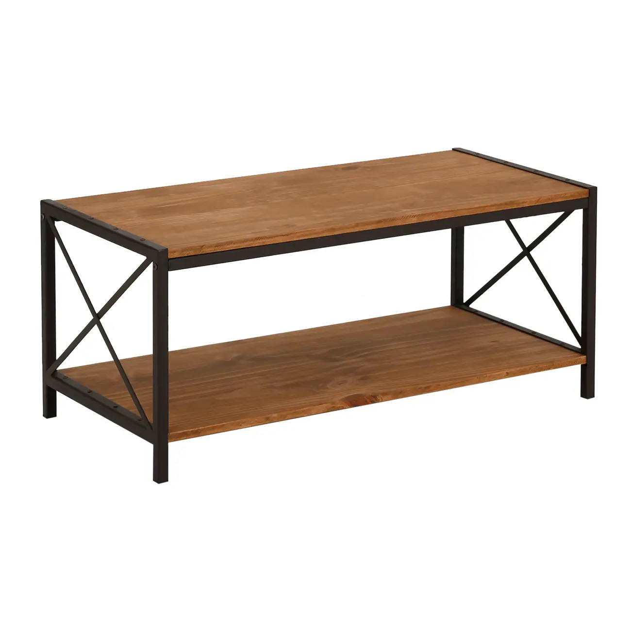MESA DE CENTRO 90 CM X 45 CM STEAM TRUNK - CASTANHO/ENCERADO CASTANHO - Foto 5