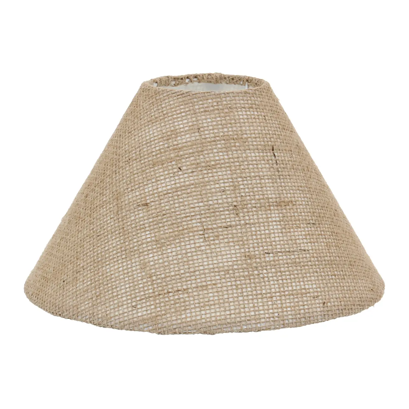 CÚPULA A LUZ 13 CM X 9 CM 26 CM - JUTA RÚSTICA - Foto 1