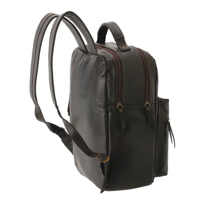 MOCHILA ON THE GO - COURO MARROM DE LEI - Foto 5