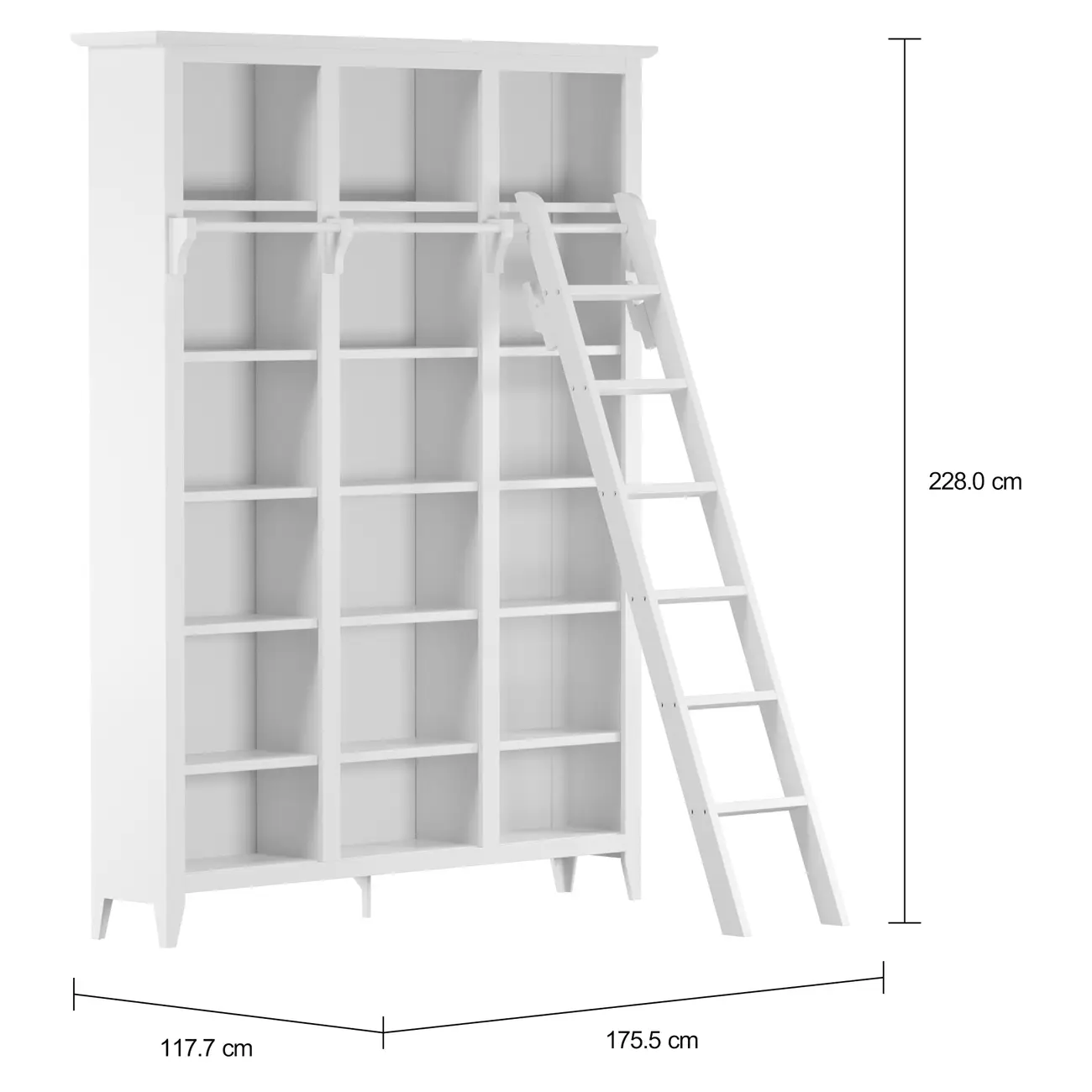 ESTANTE 1,75 M X 2,28 M KUMO - BRANCO - Foto 5