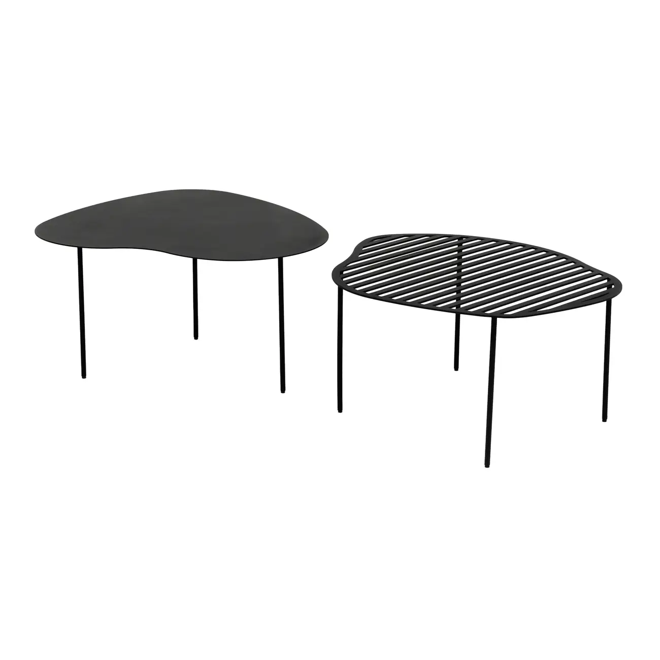 CONJUNTO MESA LATERAL/CENTRO PINGO III - PRETO - Foto 1
