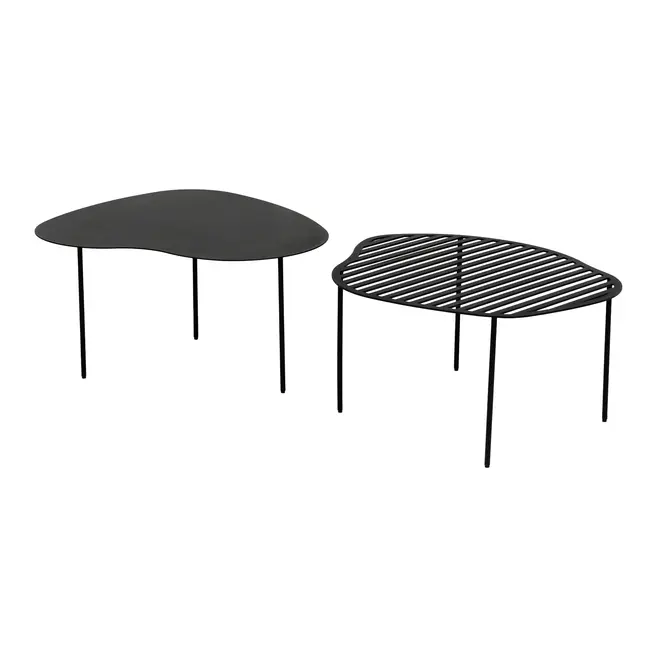 CONJUNTO MESA LATERAL/CENTRO PINGO III - PRETO - Foto 1