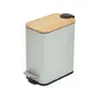 LIXEIRA 5 L BAMBUMIX SQUARE - SÁLVIA/BAMBU - Foto 2