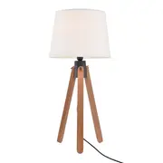 LUMINÁRIA DE MESA SLATS C/CUP P - NOZES/BRANCO - Foto 2