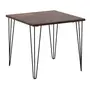 MESA DE JANTAR MESA 80 CM X 80 CM ZAHARA - PRETO/NOZES RÚSTICO - Foto 23