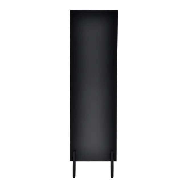 CRISTALEIRA 4 PORTAS 90 CM X 1,39 CM LINHAS - PRETO/INCOLOR - Foto 4