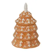 POTE DECORATIVO ÁRVORE VILAREJO NOEL - CASCA DE URUCUM/BRANCO - Foto 3