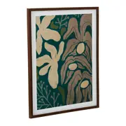 QUADRO I 50 CM X 40 CM FLORA - CASTANHO/ENGLISH GREEN - Foto 2