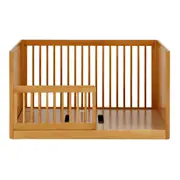 BERÇO COM PALHINHA 70 CM 2 EM 1 - BERÇO/MINICAMA PALHANDI - AMÊNDOA/NATURAL - Foto 10