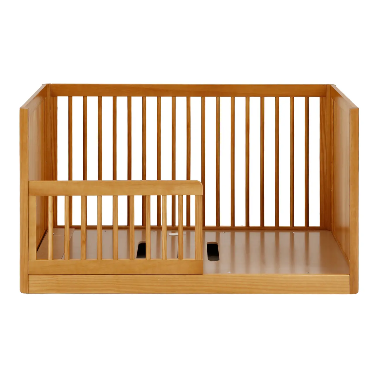 BERÇO COM PALHINHA 70 CM 2 EM 1 - BERÇO/MINICAMA PALHANDI - AMÊNDOA/NATURAL - Foto 10