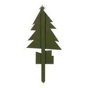 PLACA DECORATIVA ÁRVORE SANTA ROCKS - MUSGO/MULTICOR - Foto 4