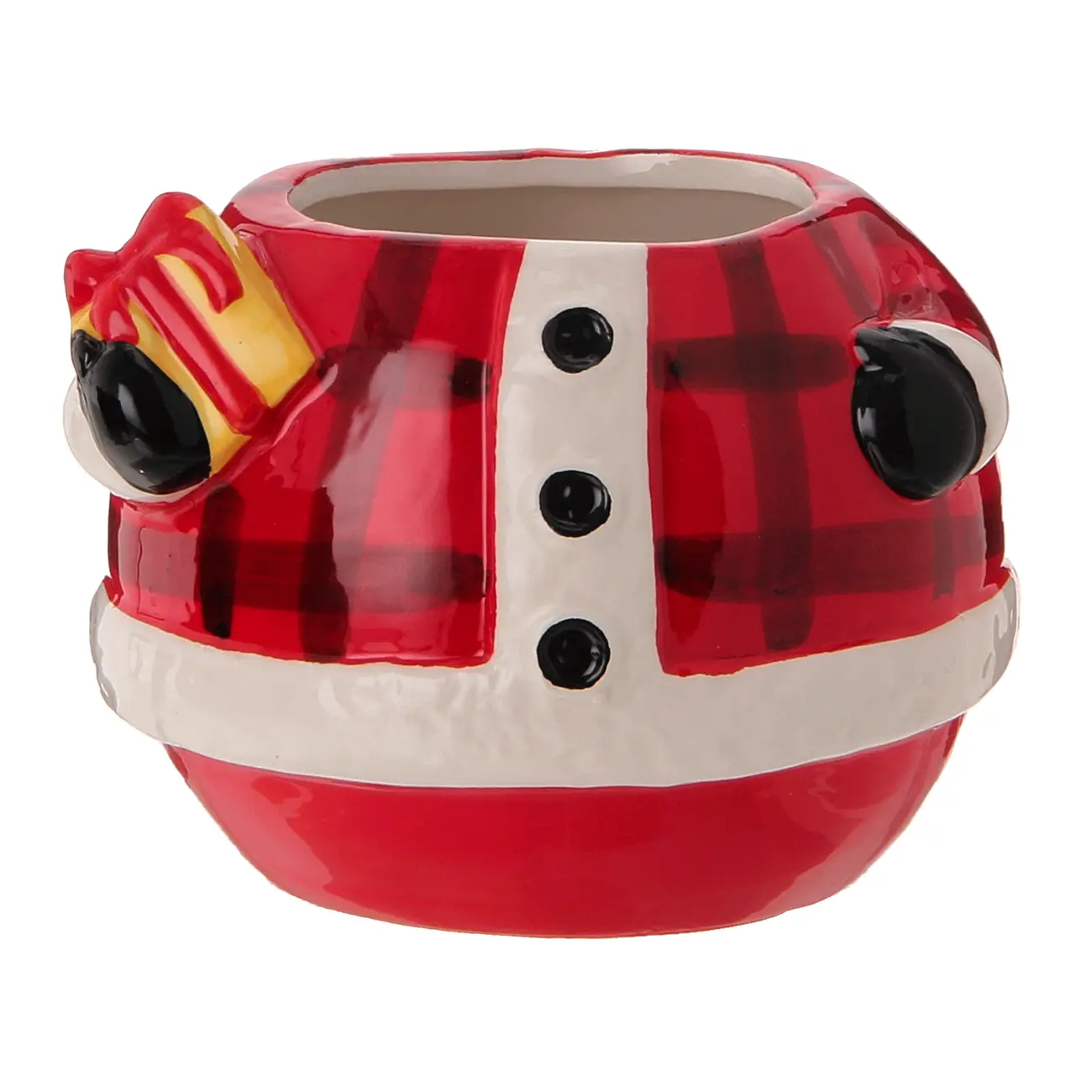 POTE DECORATIVO NOEL BORDAR, AMAR E CELEBRAR - VERMELHO/BRANCO - Foto 5