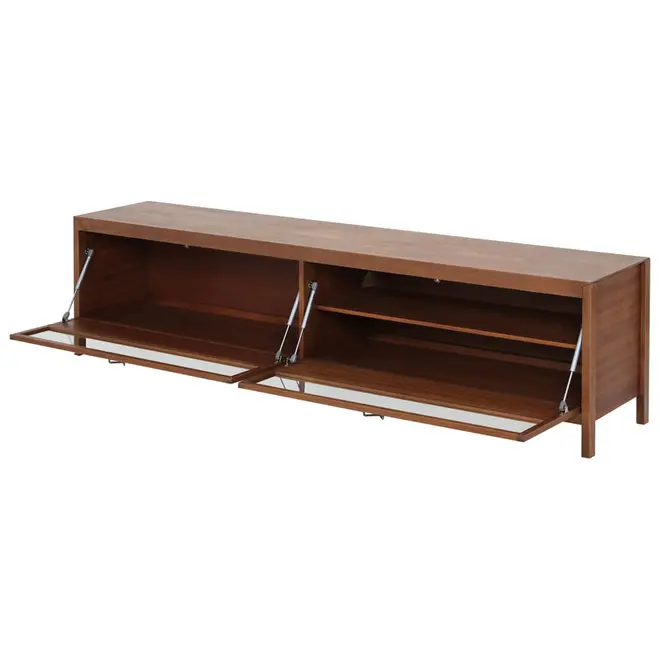 RACK 2 PORTAS BASCULANTES 2,12 M X 40 CM MASCAVO - NOZES/INCOLOR - Foto 7