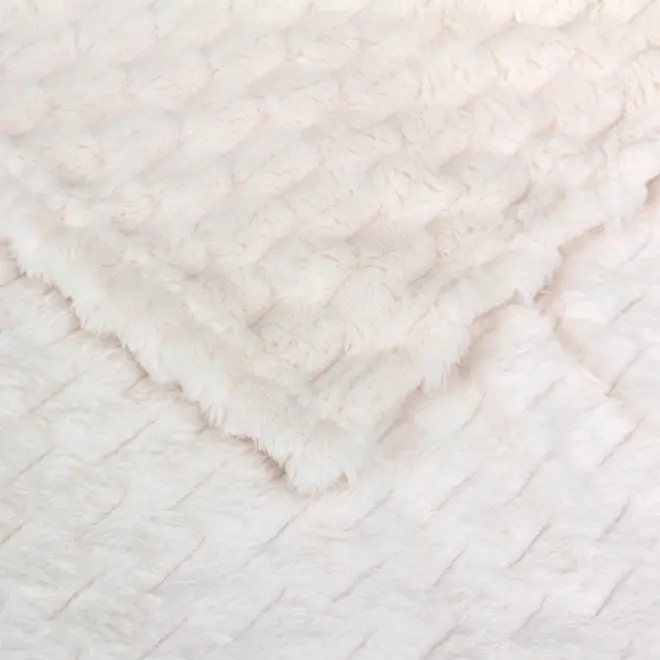 MANTA CASAL/QUEEN 2,30 M X 2,60 M EIGER - OFF WHITE - Foto 4