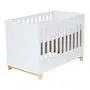 BERÇO 70 CM 2 EM 1 - BERÇO/CAMA INFANTIL SWEET - BRANCO/PINUS NATURAL - Foto 2