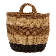 CESTO 30 CM X 30 CM X 30 CM THYPA - FIBRA CLARA/PRETO - Foto 4