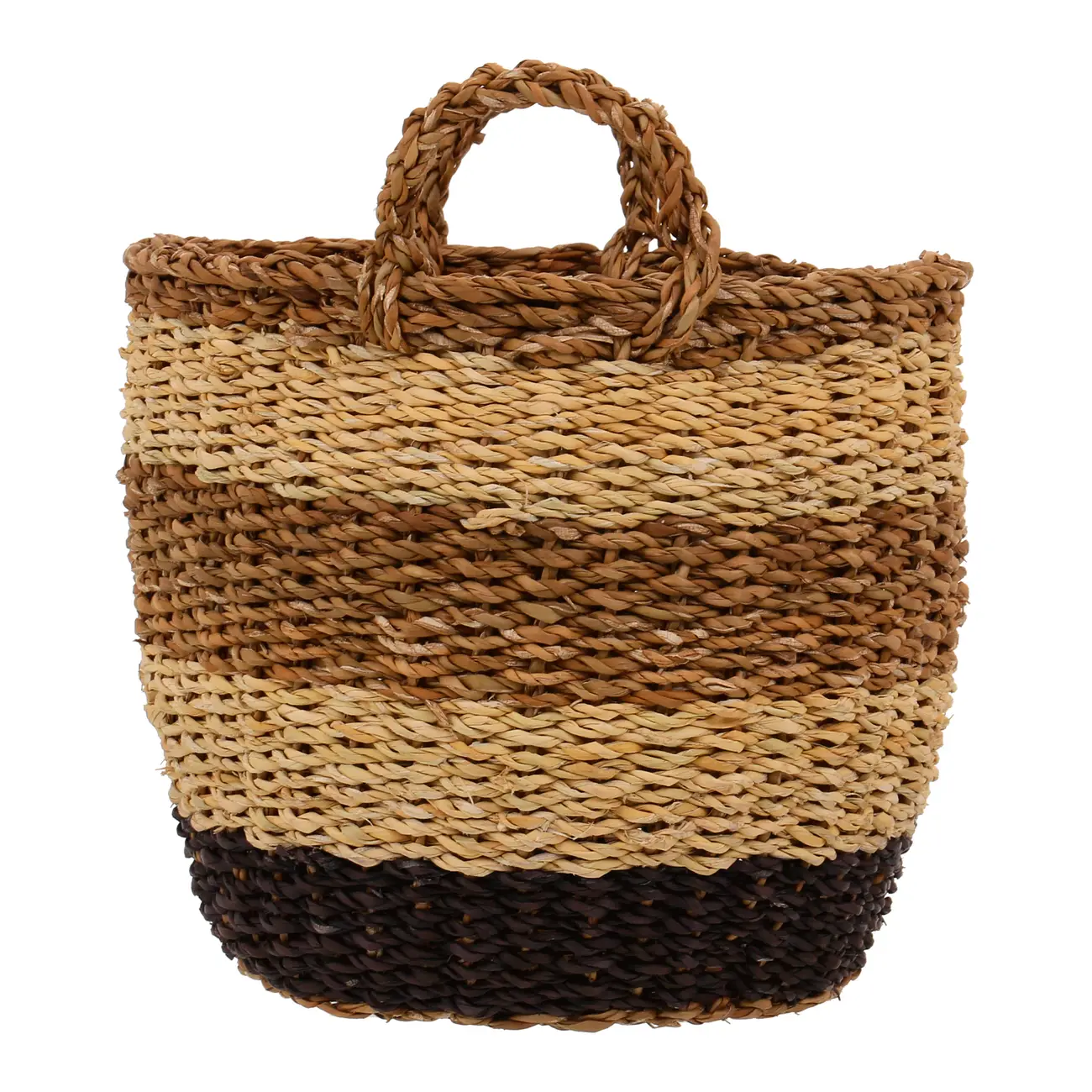 CESTO 30 CM X 30 CM X 30 CM THYPA - FIBRA CLARA/PRETO - Foto 4