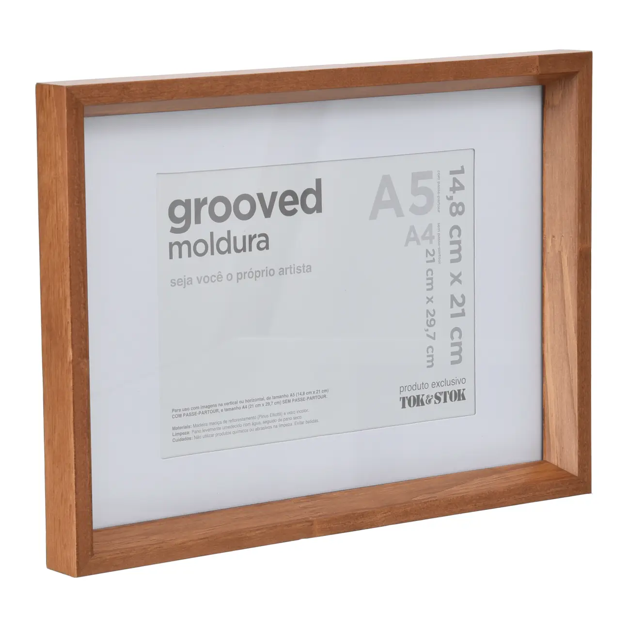 MOLDURA A5 14 CM X 21 CM GROOVED - NOZES - Foto 2