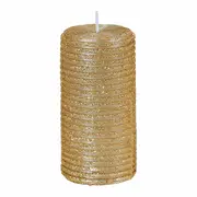 KIT VELA PILAR C/2 10 CM FINE FESTIVITY - OURO - Foto 3