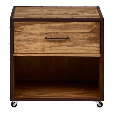 MESA DE CABECEIRA 1 GAVETA STEAM TRUNK