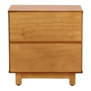 MESA DE CABECEIRA 1 PORTA DE CORRER COM PALHINHA PALHANDI - AMÊNDOA/NATURAL - Foto 5