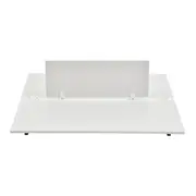 CONJUNTO COM 2 TAMPOS E 1 DIVISÓRIA DE MADEIRA PARA ESTAÇÃO DE TRABALHO DUPLA 1,20 M X 1,30 M METRIC - GRANILITE/BRANCO - Foto 2