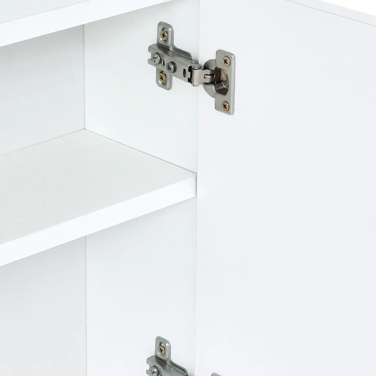 ARMÁRIO DE BANHEIRO COM ESPELHO 1 PORTA 60 CM X 62 CM LINED UP - BRANCO/PRATA - Foto 5