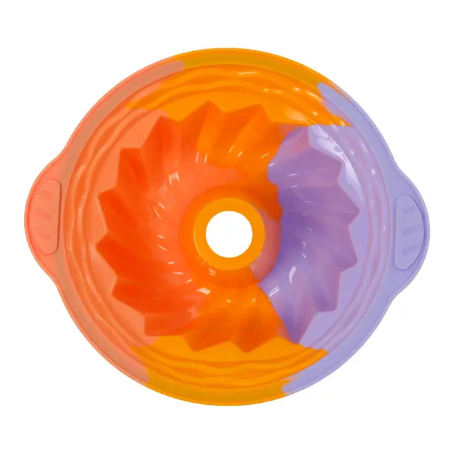 FÔRMA REDONDA COM FURO 28 CM NAPOLITANO - MULTICOR - Foto 4