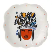 PRATO DECORATIVO CONJUNTO COM 3 PEÇAS MULHER PÁSSARO - BRANCO/MULTICOR - Foto 2