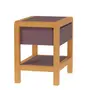 MESA DE CABECEIRA 1 GAVETA KANT - RUBY MOCHA/AMÊNDOA - Foto 16