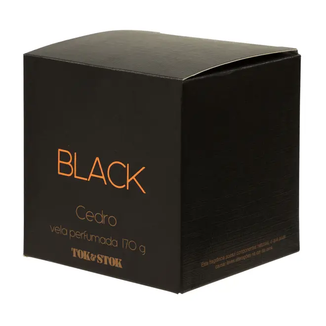 VELA PERFUMADA POTE CEDRO BLACK - PRETO/COBRE - Foto 23