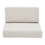 CONJUNTO DE ALMOFADAS PARA POLTRONA PIPA - TRAMADO OUTDOOR NATURAL - Foto 1