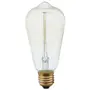 LÂMPADA FILAMENTO DE CARBONO DIMERIZÁVEL ST64 40W E27 220V LUZ AMARELA TASCHIBRA - INCOLOR - Foto 1