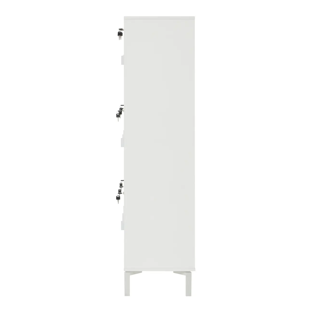 LOCKER/ARMÁRIO PARA ESCRITÓRIO ALTO 9 PORTAS SLEEK - BRANCO/GRANILITE - Foto 6