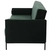 SOFÁ-CAMA 3 LUGARES MARAD - MALAQUITA/PRETO - Foto 6