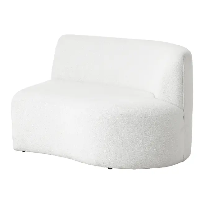 SOFÁ 4 LUGARES ESTENDIDO DIREITO ÔNDULO - BOUCLÉ BRANCO - Foto 8
