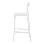 BANQUETA EMPILHÁVEL ALTO VITRALI - BRANCO BRILHANTE - Foto 3