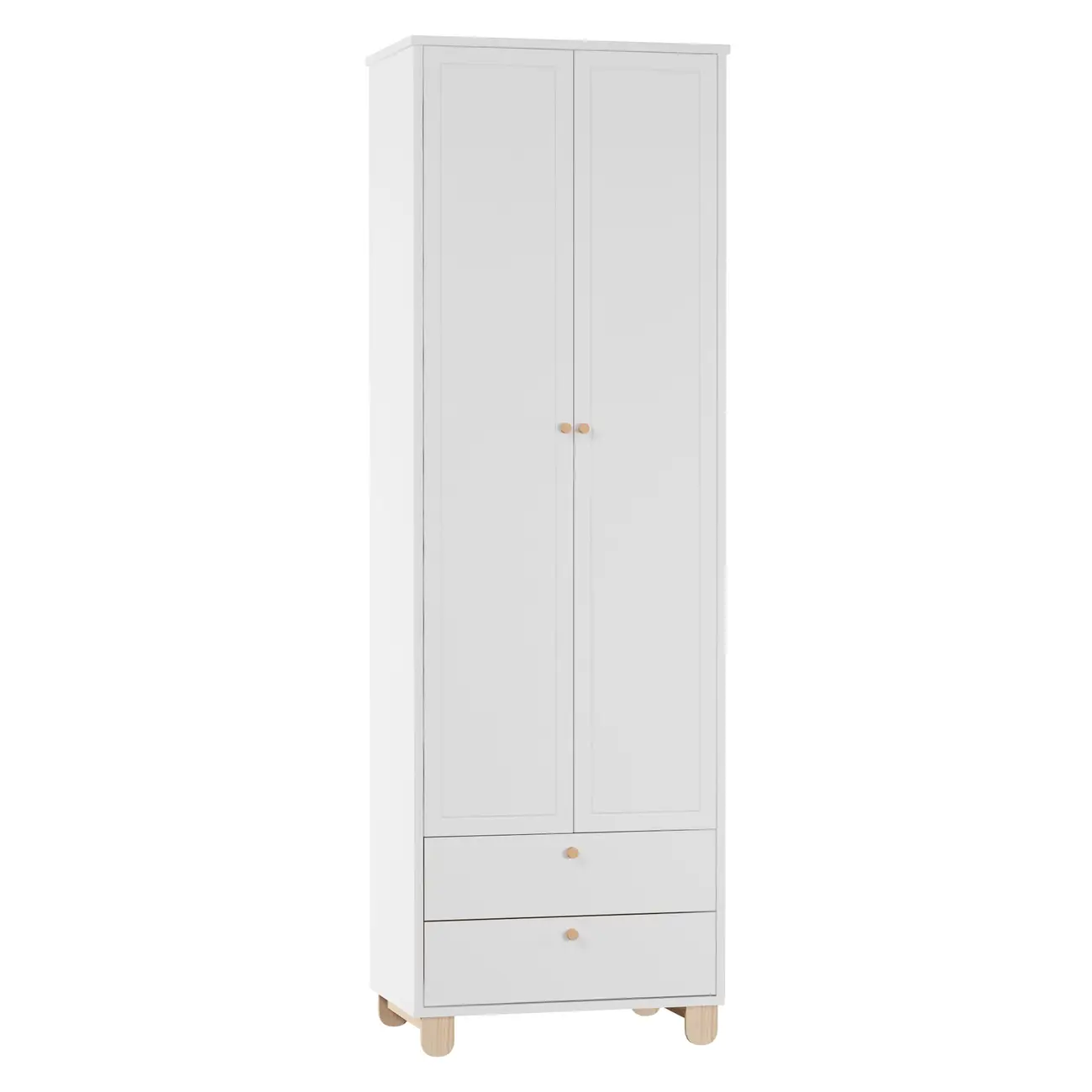 GUARDA-ROUPA INFANTIL 2 PORTAS/2 GAVETAS SWEET - BRANCO/PINUS NATURAL - Foto 14