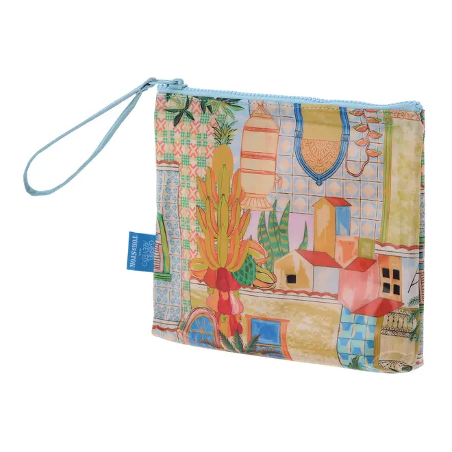 NECESSAIRE CONJUNTO COM 2 PEÇAS SAUDADE TROPICAL - AZUL/MULTICOR - Foto 4