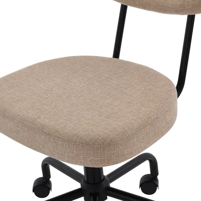 CADEIRA HOME OFFICE MIER - PRETO/BEGE - Foto 9