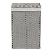 CESTO DOBRÁVEL 60 CM X 40 CM X 30 CM NID - CINZA PROVENCE/NATURAL - Foto 1