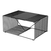 MESA DE CENTRO 83 CM X 57 CM TELMA - PRETO - Foto 2