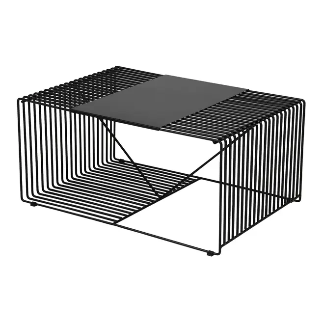 MESA DE CENTRO 83 CM X 57 CM TELMA - PRETO - Foto 2