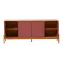 BUFFET 4 PORTAS 1,87 M X 45 CM ANTÚRIO - MACCHIATO/RODONITA - Foto 2