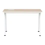 MESA 1,20 M X 60 CM COM CAIXA PARA CONECTIVIDADE ALETA - BRANCO/OAK TAMMI - Foto 1